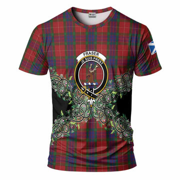 Fraser Tartan T-Shirt Thistle Scottish Spirit