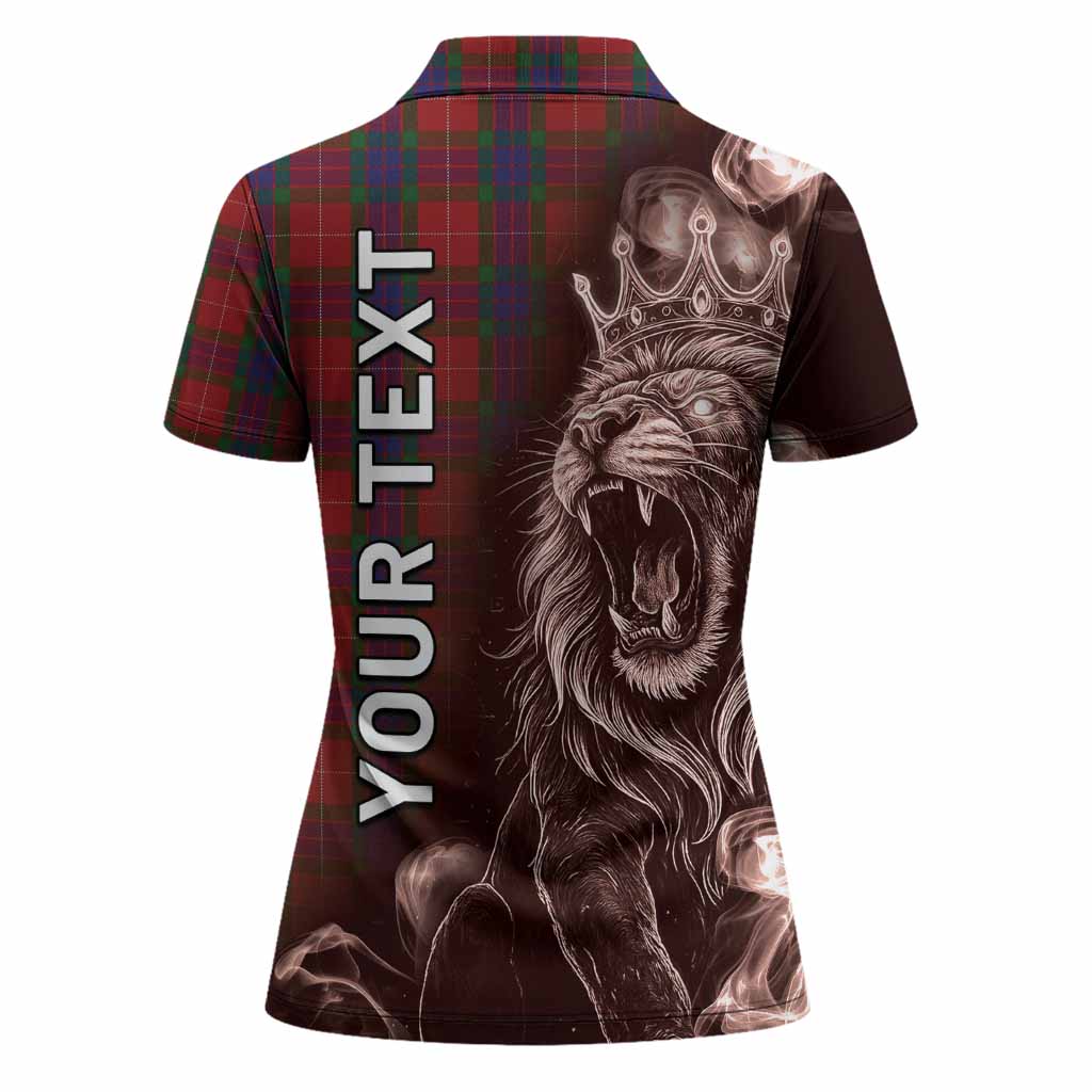 Fraser Tartan Women Polo Shirt Roaring Lion Heritage