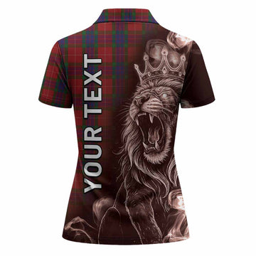 Fraser Tartan Women Polo Shirt Roaring Lion Heritage