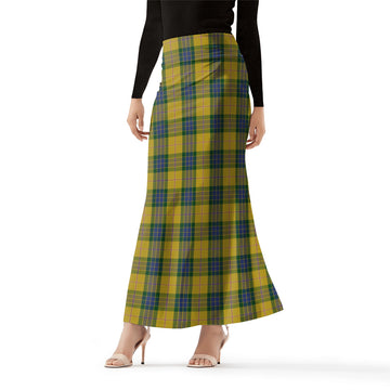 Fraser Yellow Tartan Womens Full Length Skirt