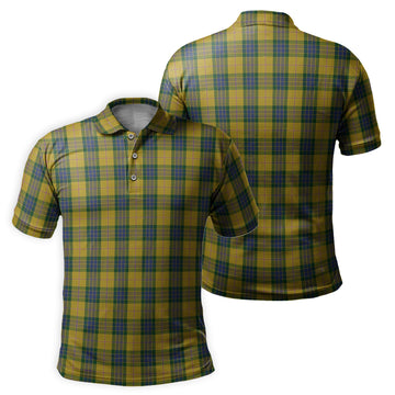 Fraser Yellow Tartan Mens Polo Shirt
