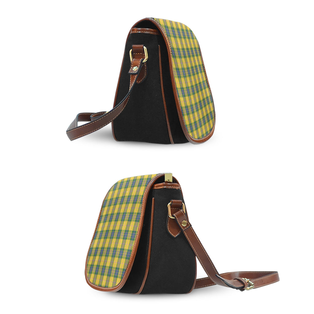 fraser-yellow-tartan-saddle-bag