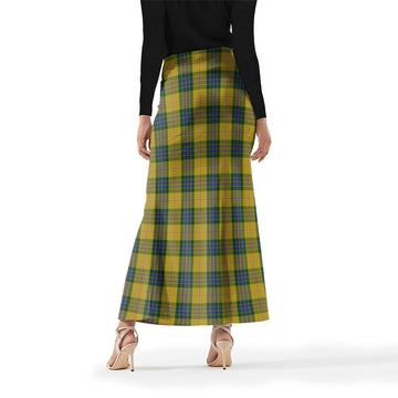 Fraser Yellow Tartan Womens Full Length Skirt