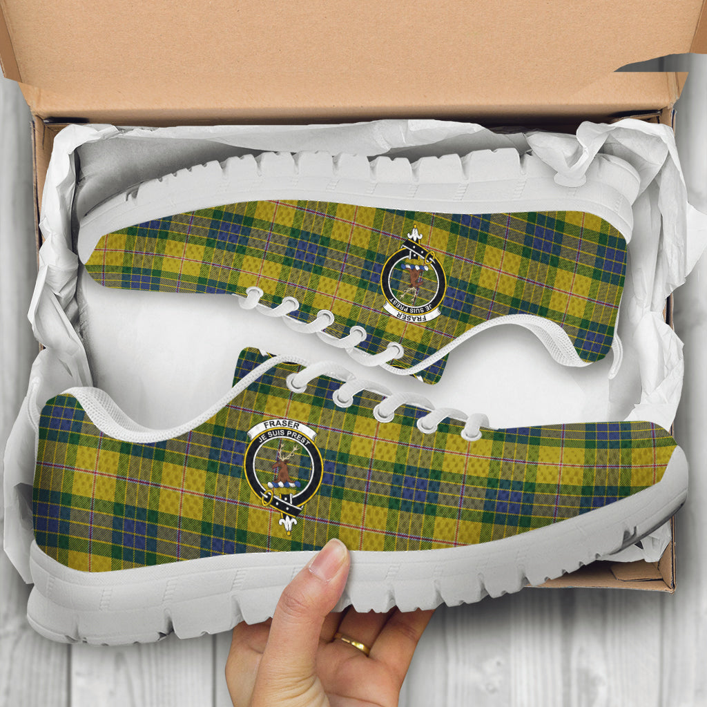 fraser-yellow-tartan-sneakers-with-family-crest