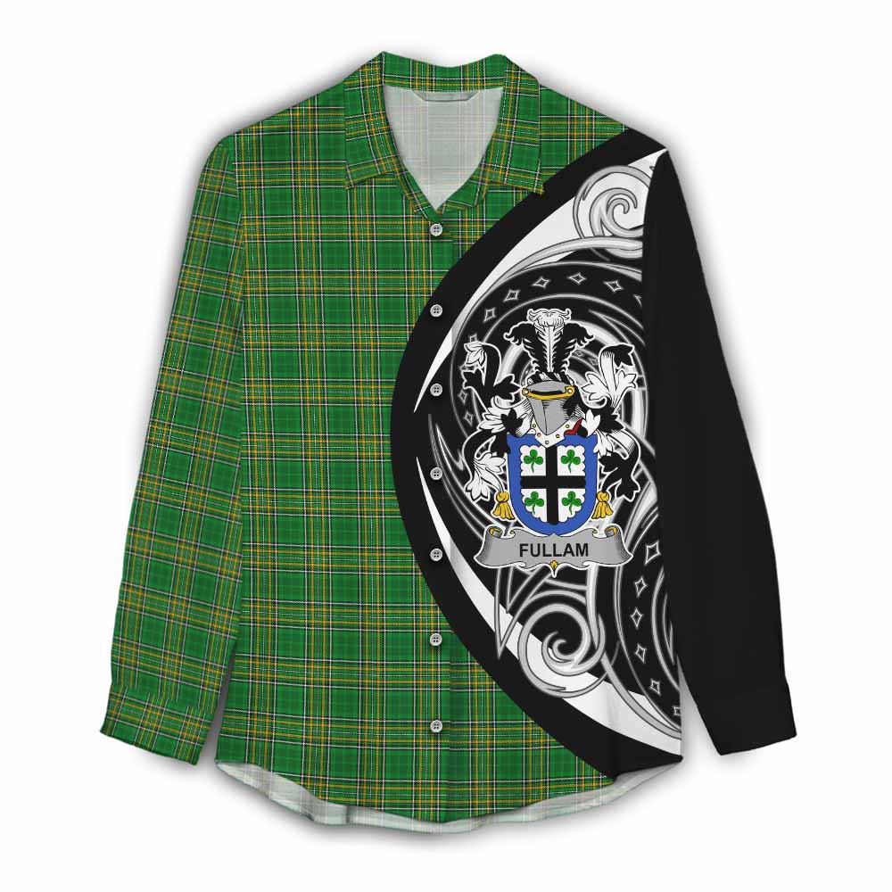 Fullam Irish Clan Women's Casual Shirt Celtic Circle Style Female - Tartan Vibes Clothing