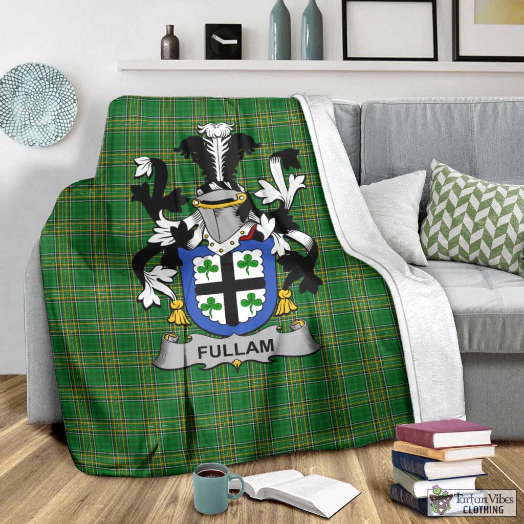 Fullam Irish Clan Tartan Blanket with Coat of Arms - Tartan Vibes Clothing