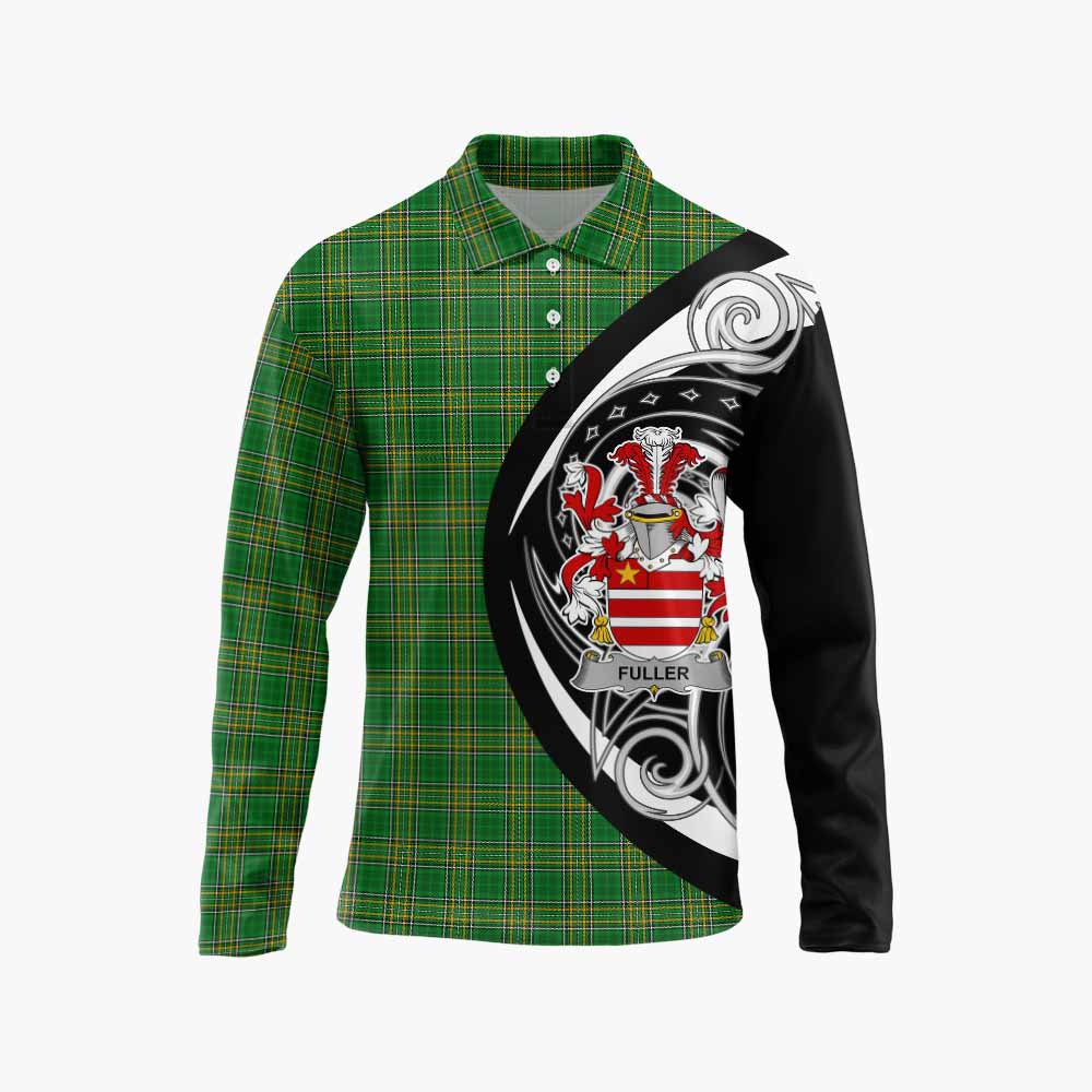 Fuller Irish Clan Long Sleeve Polo Shirt Celtic Circle Style Unisex - Tartan Vibes Clothing