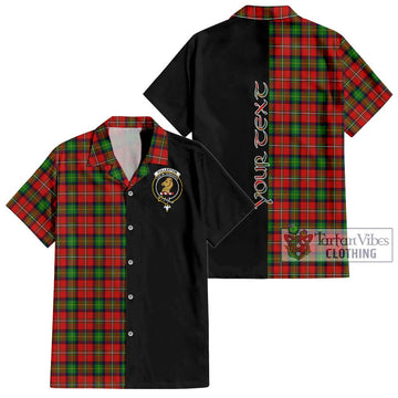 Fullerton Tartan Hawaiian Shirt with Family Crest and Half Of Me Style Kid - Tartan Vibes Clothing
