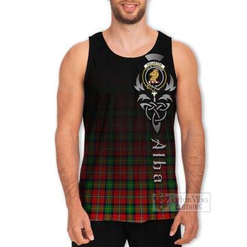 Fullerton Tartan Men's Tank Top Featuring Alba Gu Brath Family Crest Celtic Inspired Men - Tartan Vibes Clothing