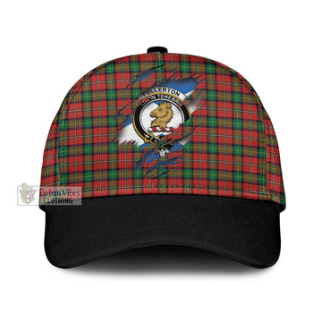 Fullerton Tartan Classic Cap with Family Crest In Me Style