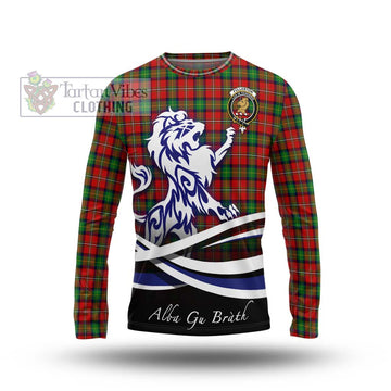Fullerton Tartan Long Sleeve T-Shirt with Alba Gu Brath Regal Lion Emblem Unisex - Tartan Vibes Clothing