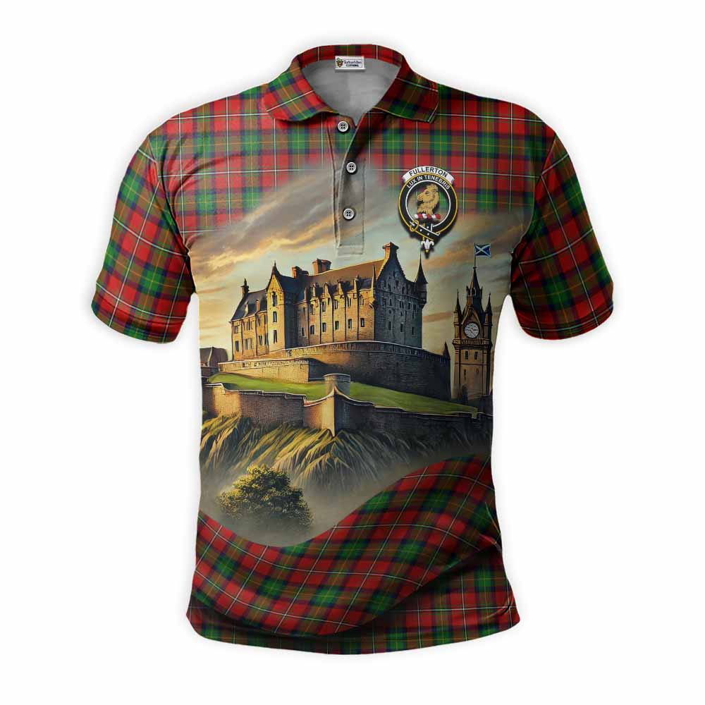 Fullerton Tartan Family Crest Polo Shirt with Scottish Ancient Castle Style Kid - Tartan Vibes Clothing