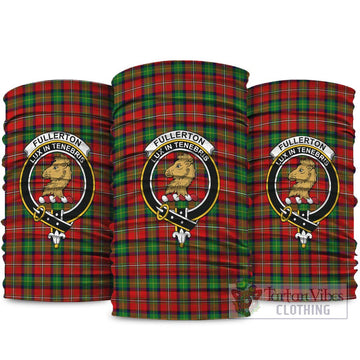 Fullerton Tartan Neck Gaiters, Tartan Bandanas, Tartan Head Band with Family Crest package One Size - Tartan Vibes Clothing