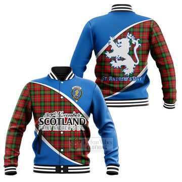 Fullerton Family Crest Tartan Baseball Jacket Celebrate Saint Andrew's Day in Style Unisex - Tartan Vibes Clothing