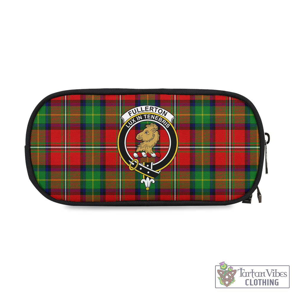 Fullerton Tartan Pen and Pencil Case with Family Crest One Size 4.13*8.74 inch - Tartan Vibes Clothing