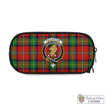 Fullerton Tartan Pen and Pencil Case with Family Crest One Size 4.13*8.74 inch - Tartan Vibes Clothing