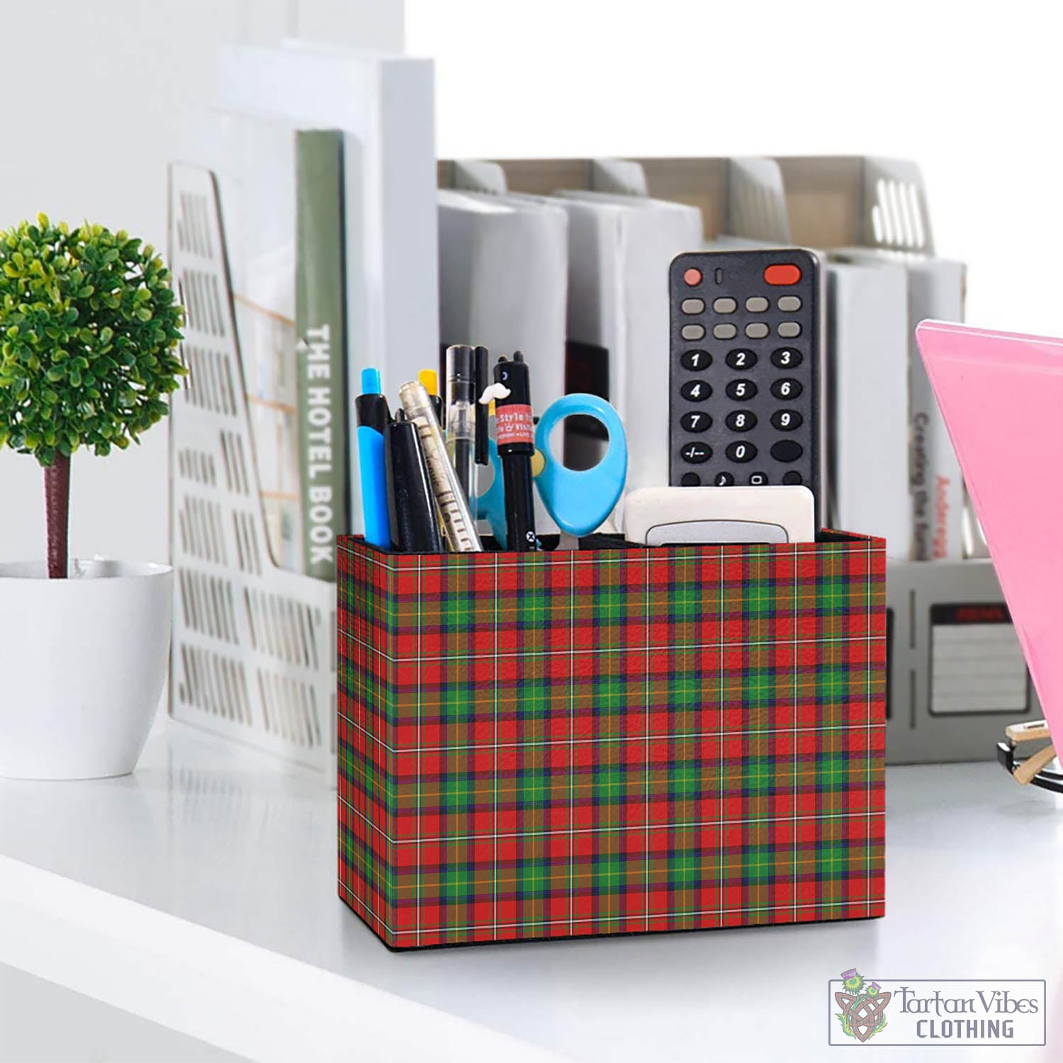 Fullerton Tartan Pen Holder One Size 5.9"(L)*2.7"(W)*4.3"(H) - Tartan Vibes Clothing