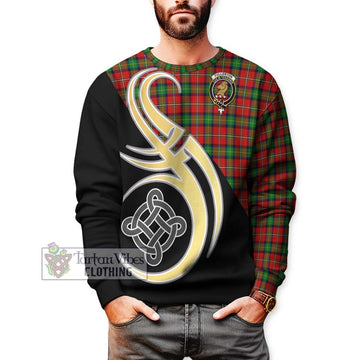 Fullerton Tartan Sweatshirt with Family Crest and Celtic Symbol Style Unisex - Tartan Vibes Clothing