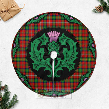 Fullerton Tartan Christmas Tree Skirt Scottish Thistle Style Casual Tree Skirts - Tartan Vibes Clothing
