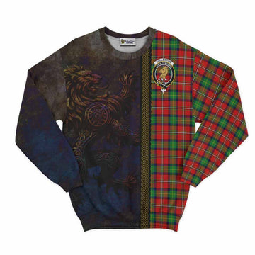 Fullerton Tartan Family Crest Sweatshirt Alba Gu Brath Be Brave Lion Ancient Style Unisex - Tartan Vibes Clothing