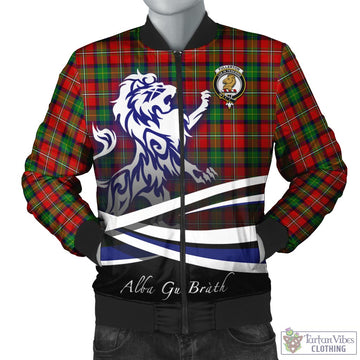 Fullerton Tartan Bomber Jacket with Alba Gu Brath Regal Lion Emblem Unisex - Tartan Vibes Clothing