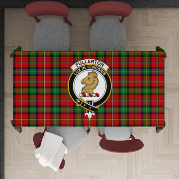 Fullerton Tartan Tablecloth with Family Crest XL 57.1"x70.9"(145x180cm) - Tartan Vibes Clothing