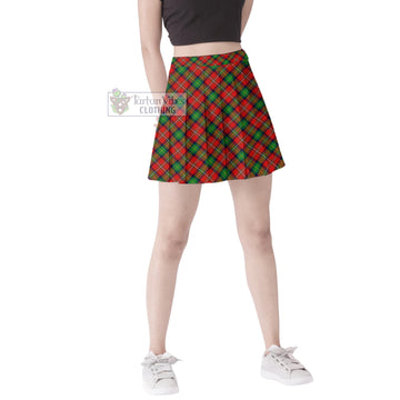Fullerton Tartan Women's Plated Mini Skirt Cross Style Female - Tartan Vibes Clothing