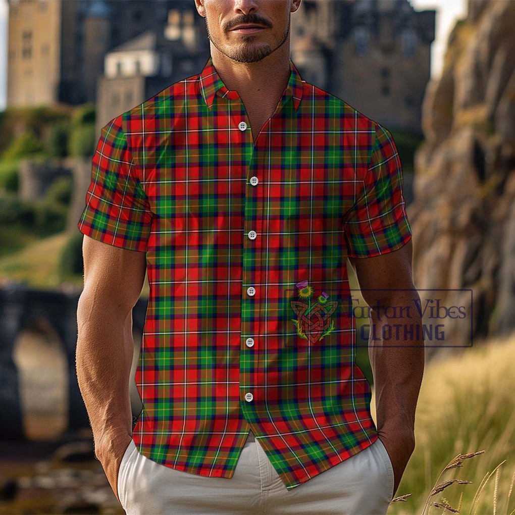 Fullerton Tartan Cotton Hawaiian Shirt Kid - Tartan Vibes Clothing