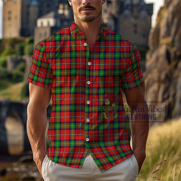Fullerton Tartan Cotton Hawaiian Shirt Kid - Tartan Vibes Clothing