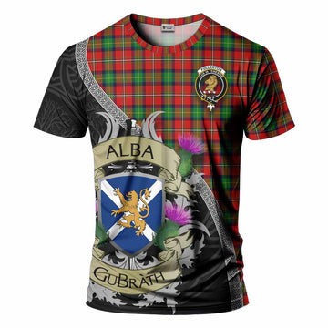 Fullerton Tartan Family Crest T-Shirt Lion Rampant Royal Thistle Shield Celtic Inspired Kid's Shirt - Tartan Vibes Clothing