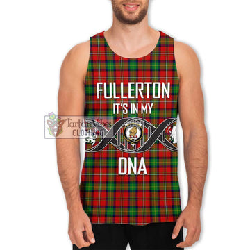Fullerton Tartan Men's Tank Top with Family Crest DNA In Me Style Men - Tartan Vibes Clothing