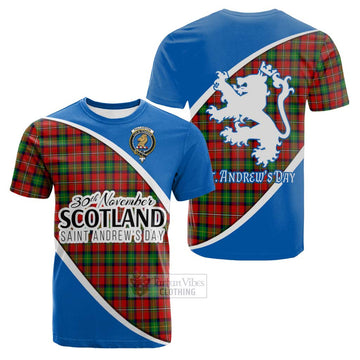 Fullerton Family Crest Tartan Cotton T-shirt Celebrate Saint Andrew's Day in Style Kid's Shirt - Tartan Vibes Clothing