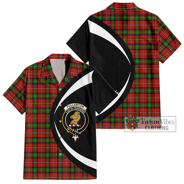 Fullerton Tartan Hawaiian Shirt with Family Crest Circle Style Kid - Tartan Vibes Clothing