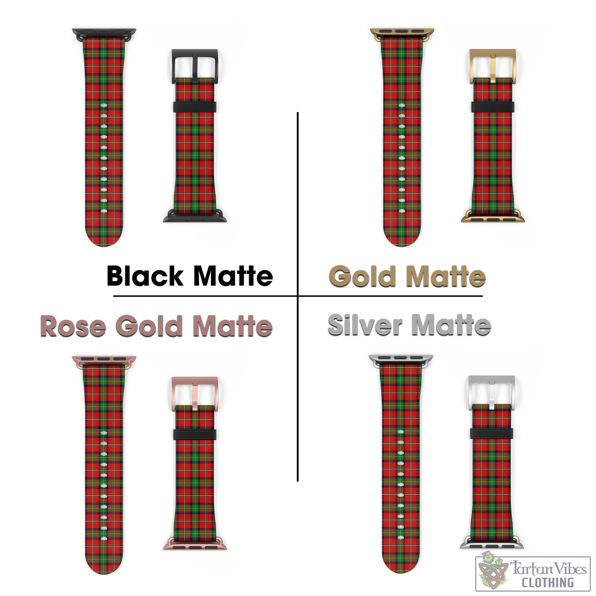 Fullerton Tartan Watch Band 42 - 45 mm - Tartan Vibes Clothing
