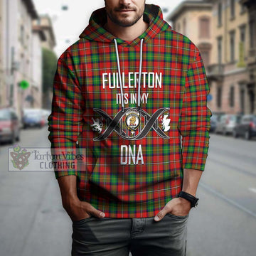 Fullerton Tartan Hoodie with Family Crest DNA In Me Style Pullover Hoodie - Tartan Vibes Clothing