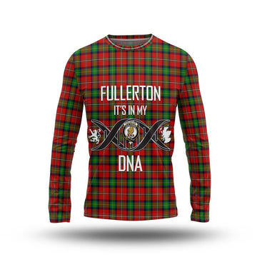 Fullerton Tartan Long Sleeve T-Shirt with Family Crest DNA In Me Style Unisex - Tartan Vibes Clothing