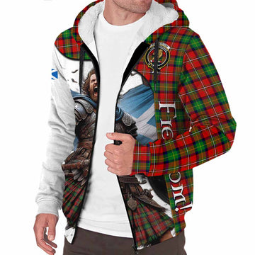 Fullerton Crest Tartan Sherpa Hoodie Inspired by the Freedom of Scottish Warrior Unisex S - Tartan Vibes Clothing