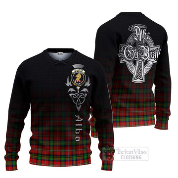 Fullerton Tartan Ugly Sweater Featuring Alba Gu Brath Family Crest Celtic Inspired Unisex - Tartan Vibes Clothing