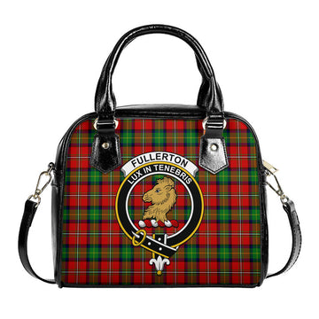 Fullerton Tartan Shoulder Handbags with Family Crest One Size 9*21*24 cm (3.54*8.27*9.45 inches) - Tartan Vibes Clothing