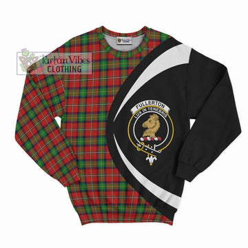 Fullerton Tartan Sweatshirt with Family Crest Circle Style Unisex - Tartan Vibes Clothing