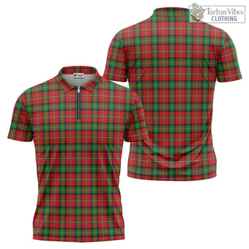 Fullerton Tartan Zipper Polo Shirt Unisex - Tartan Vibes Clothing
