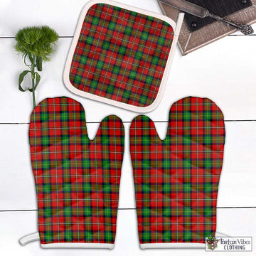 Fullerton Tartan Combo Oven Mitt & Pot-Holder Combo 2 Oven Mitt & 1 Pot-Holder Black - Tartan Vibes Clothing