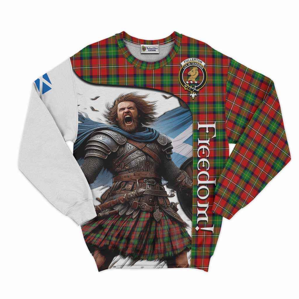Fullerton Crest Tartan Sweatshirt Inspired by the Freedom of Scottish Warrior Unisex - Tartan Vibes Clothing