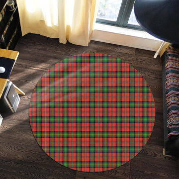 Fullerton Tartan Round Rug Premium Round Rug - Tartan Vibes Clothing