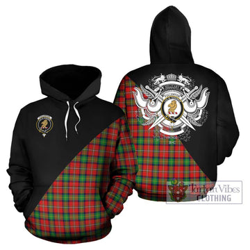Fullerton Tartan Hoodie with Family Crest and Military Logo Style Zip Hoodie - Tartan Vibes Clothing