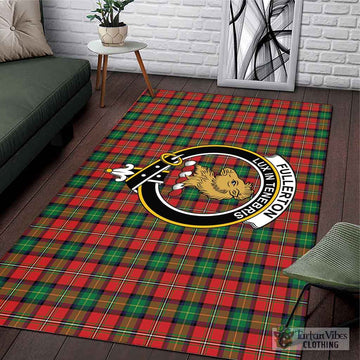 Fullerton Tartan Area Rug with Family Crest L 59*86 inch (150x220 cm) - Tartan Vibes Clothing