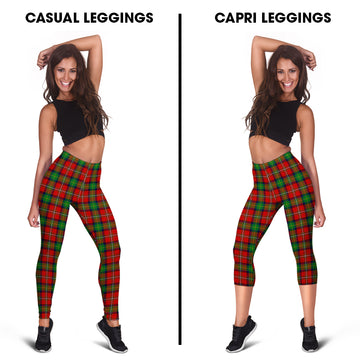 Fullerton Tartan Womens Leggings Capri Leggings - Tartan Vibes Clothing