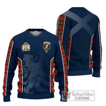 Fullerton Tartan Ugly Sweater with Family Crest and Lion Rampant Vibes Sport Style Unisex - Tartan Vibes Clothing