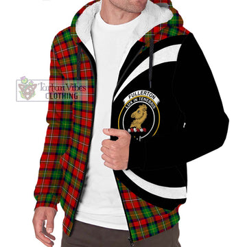 Fullerton Tartan Sherpa Hoodie with Family Crest Circle Style Unisex S - Tartan Vibes Clothing