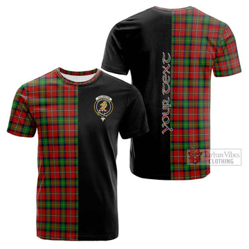 Fullerton Tartan Cotton T-shirt with Family Crest and Half Of Me Style Kid's Shirt - Tartan Vibes Clothing